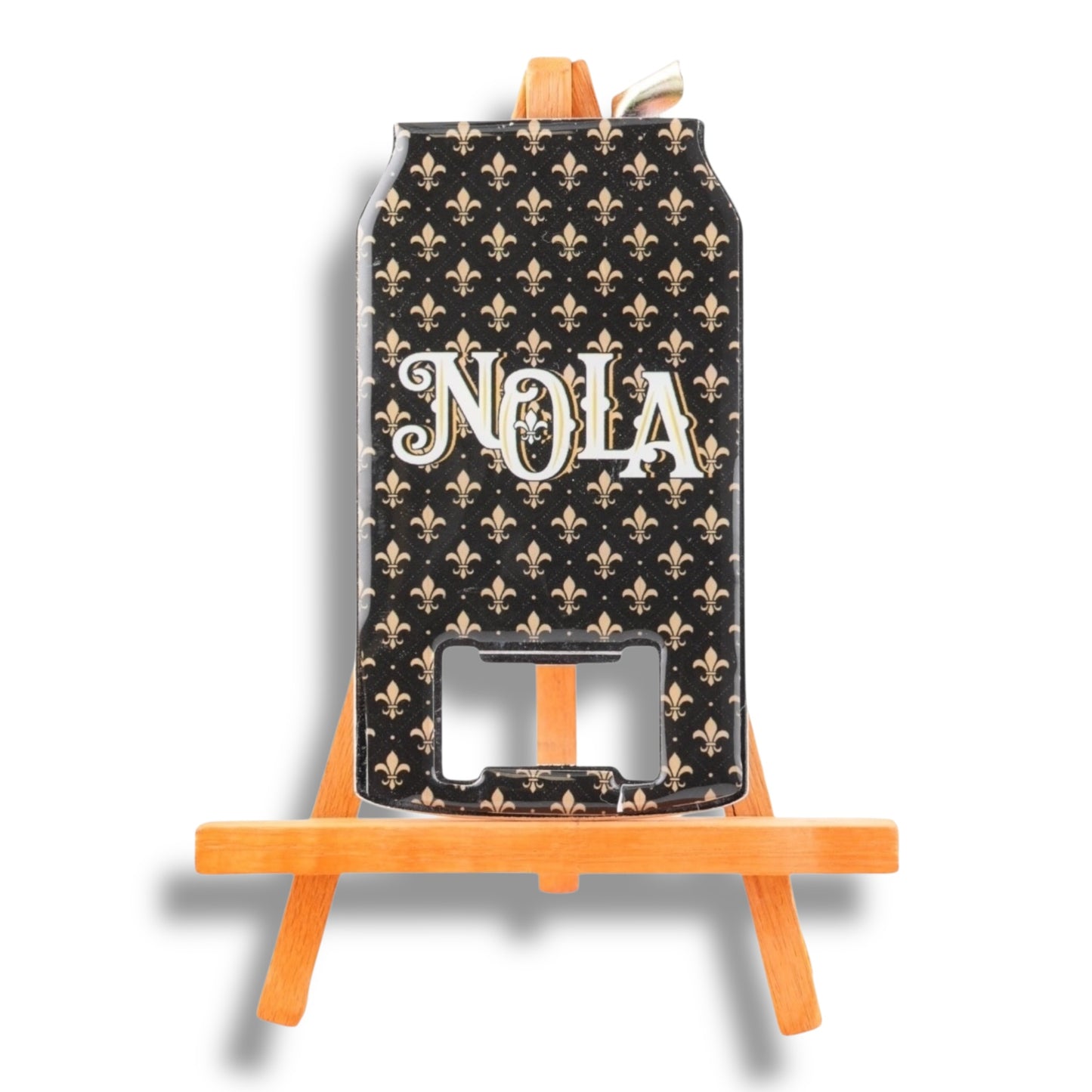 NOLA Black & Gold Can-Shaped Opener - local art - Bottle Openers - New Orleans Souvenir