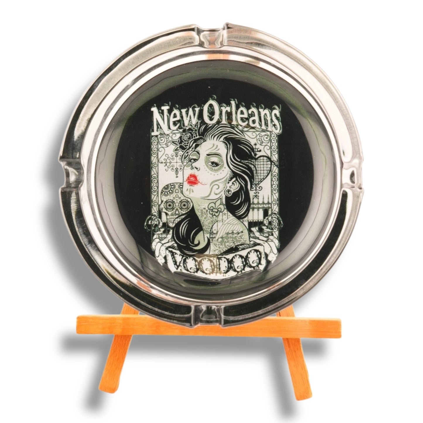 Voodoo Lady Round Ashtray - local art - Ashtrays - New Orleans Souvenir