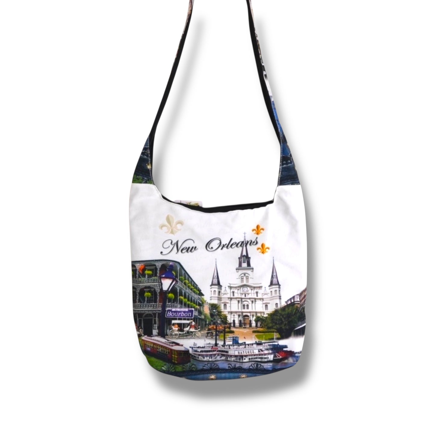 New Orleans Cityscape Shoulder Bag - local art - Tote Bags