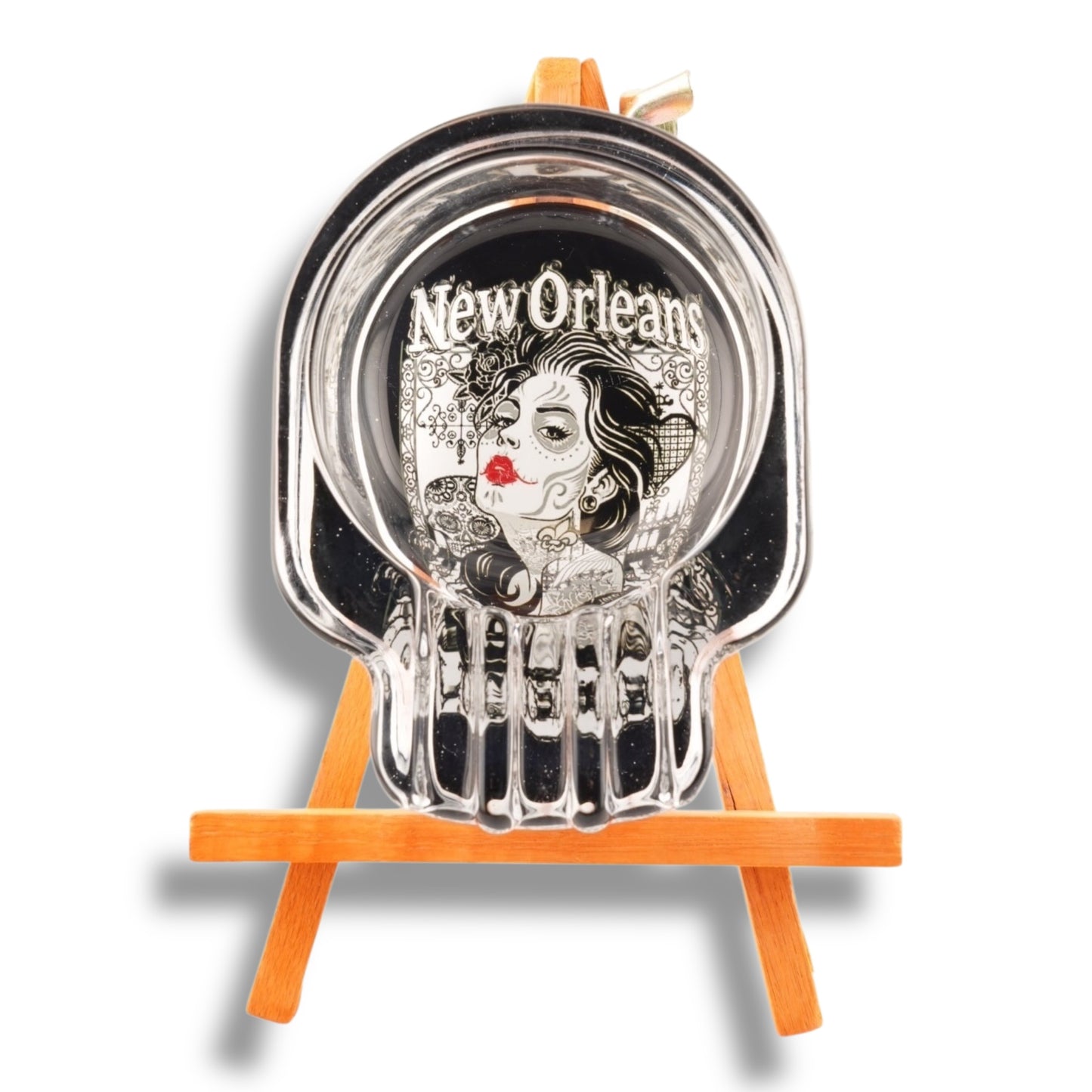 Voodoo Lady Skull Ashtray - Ashtrays - New Orleans Souvenir