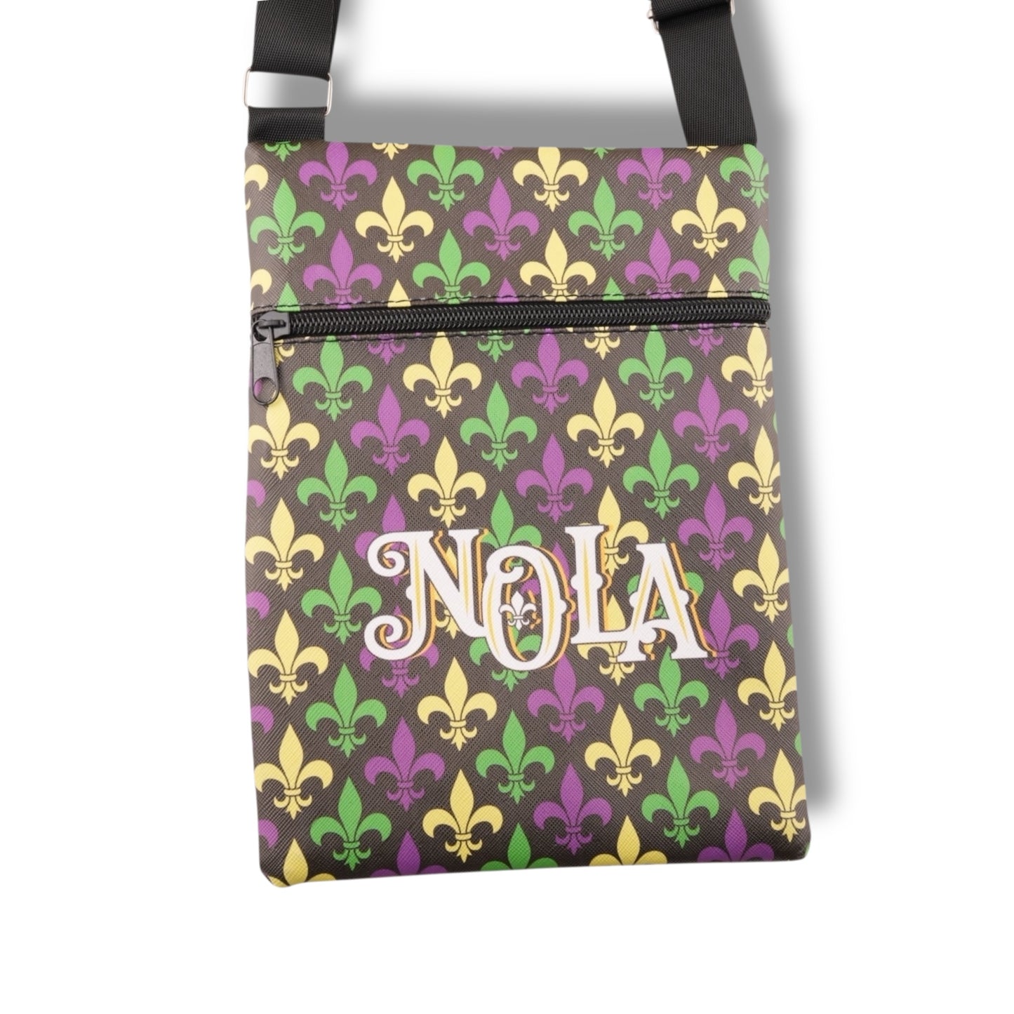 NOLA Mardi Gras Travel Bag - vibrant - Tote Bags - New Orleans Souvenir