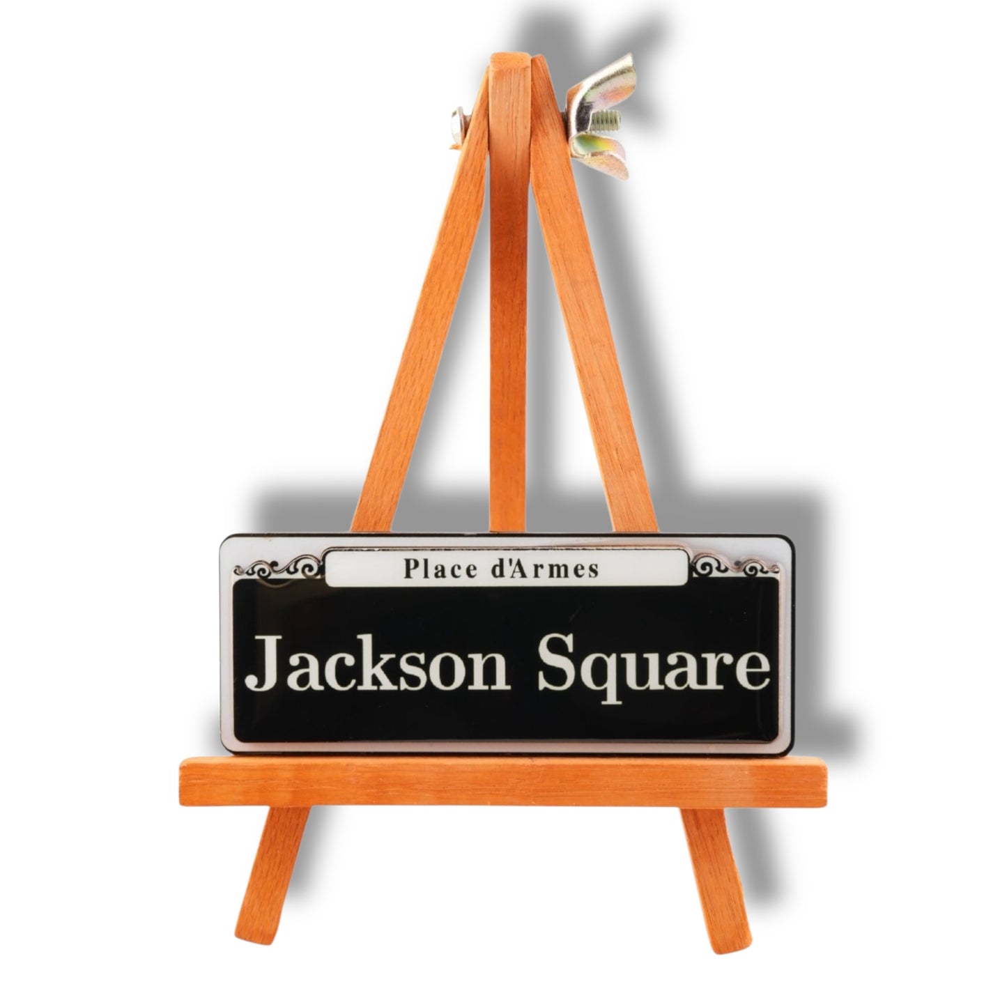 Jackson Square Wooden Street Sign Magnet - local art, durable - Refrigerator Magnets - New Orleans Souvenir