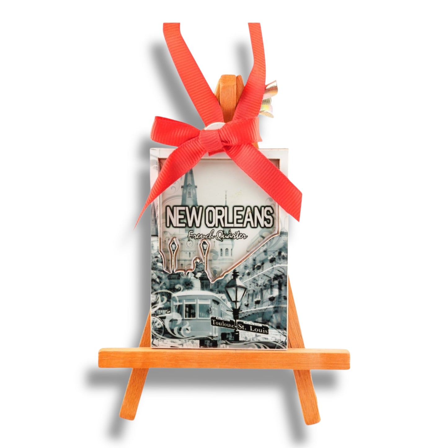 Saint Louis Cathedral Wooden Ornament - local art - Holiday Ornaments - New Orleans Souvenir