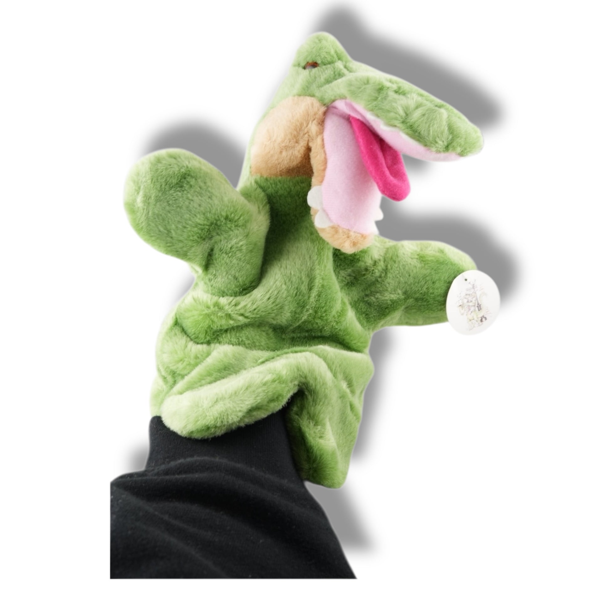 Swamp Alligator Puppet 12"H - Stuffed Animals - New Orleans Souvenir - Close Up