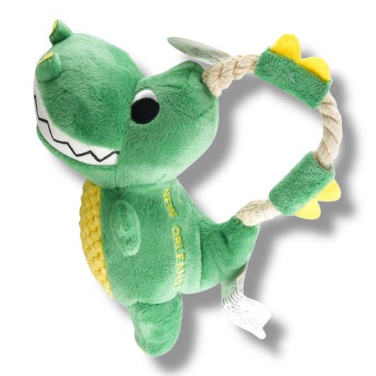 Alligator Toy With Handle 8"H - Dog Toys - New Orleans Souvenir