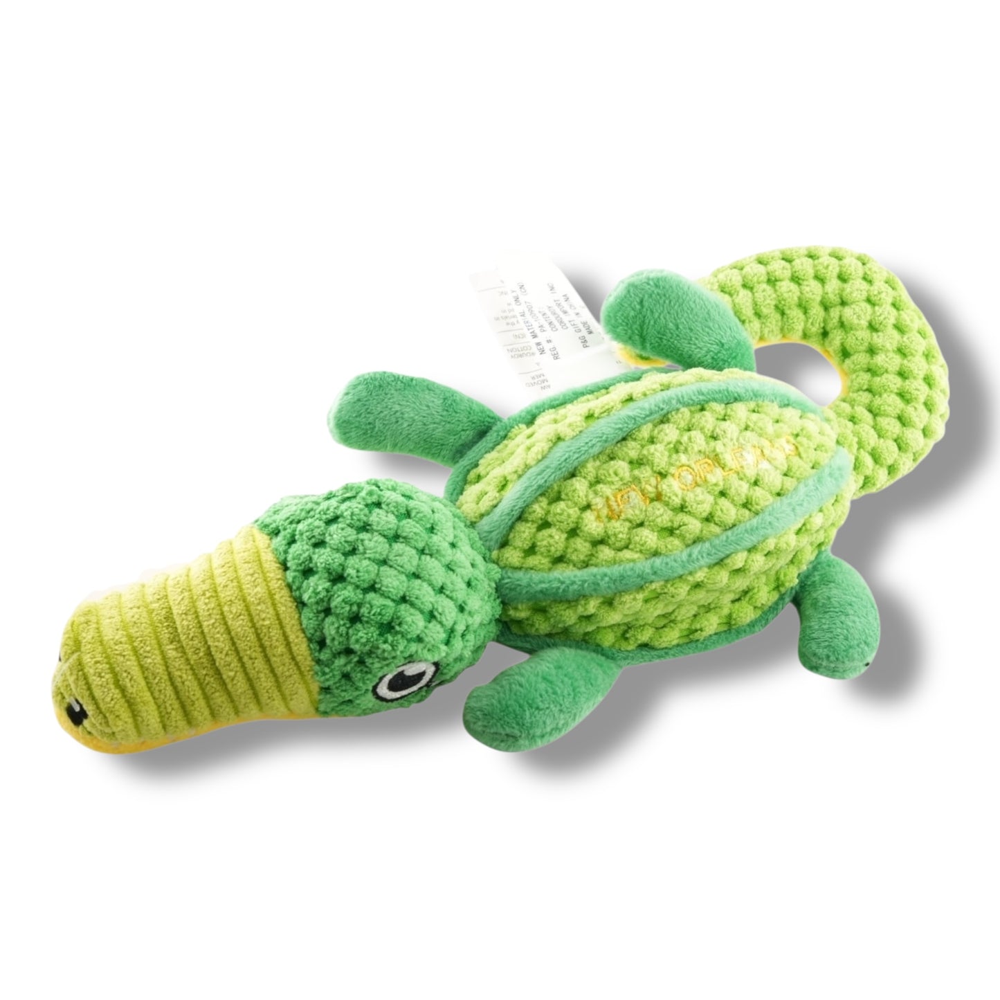 Turtle Alligator Toy 10"L - Dog Toys - New Orleans Souvenir