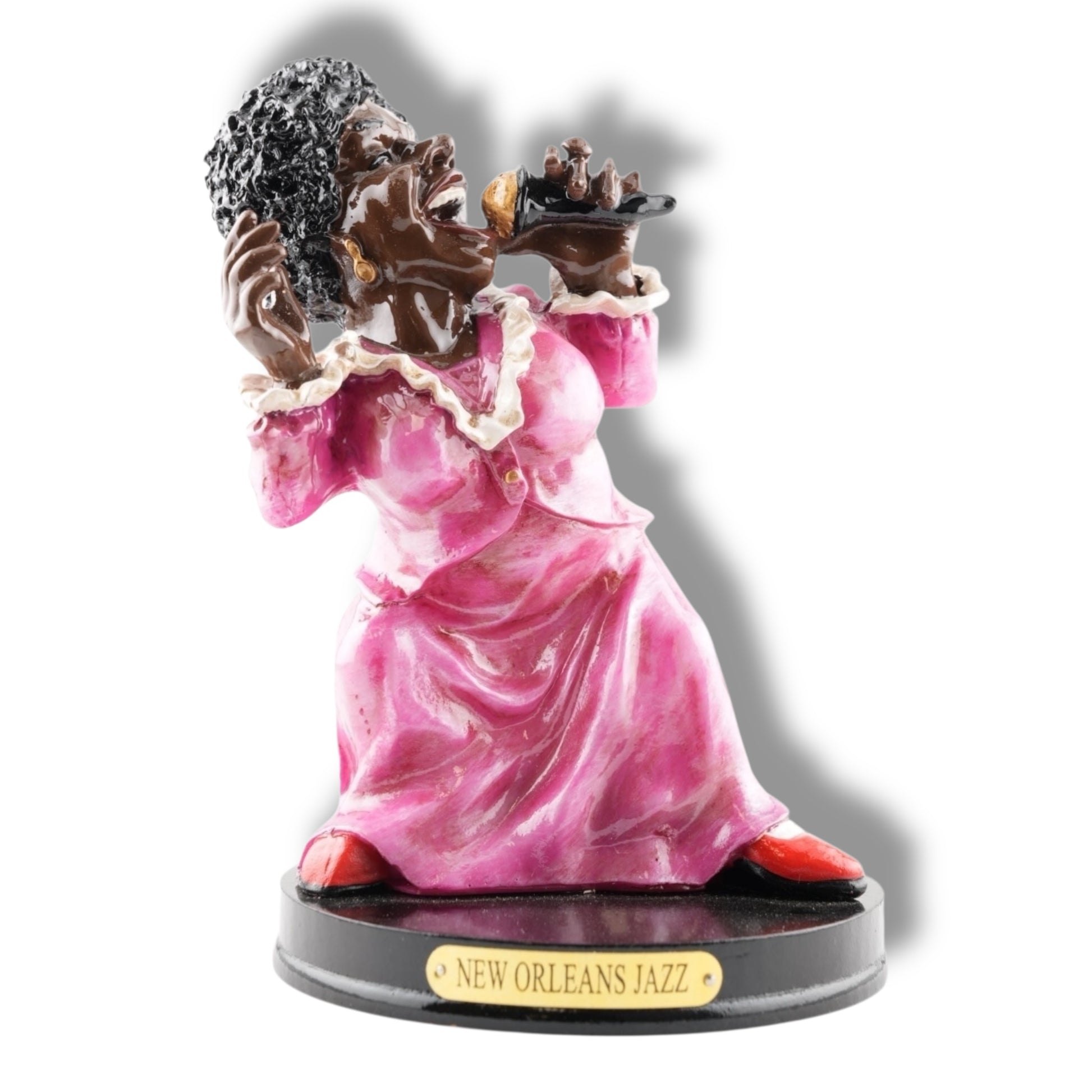 New Orleans Jazz Singer - local art - Statues, Figurines & Sculptures - Colorful - Vibrant - Local Art