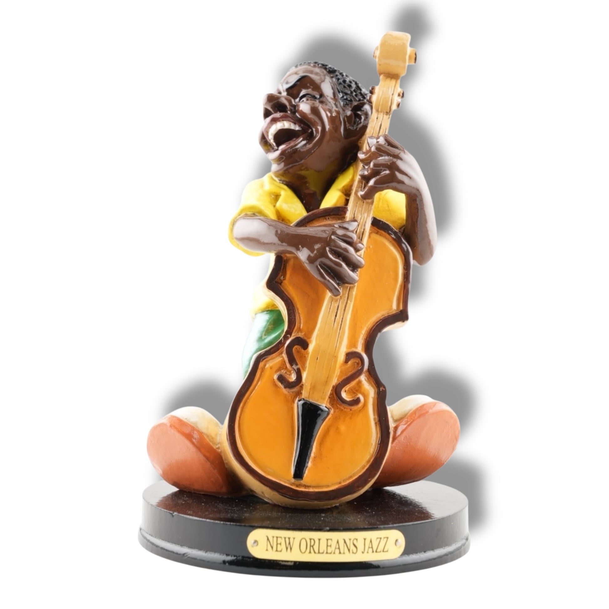 New Orleans Jazz Bass Player - local art - Statues, Figurines & Sculptures - Locally Designed - Local Art - Colorful