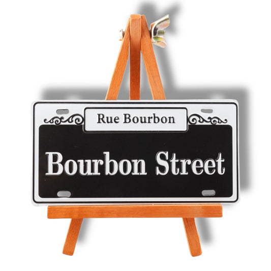 Bourbon Street Metal Street Sign Magnet - local art - Refrigerator Magnets - New Orleans Souvenir