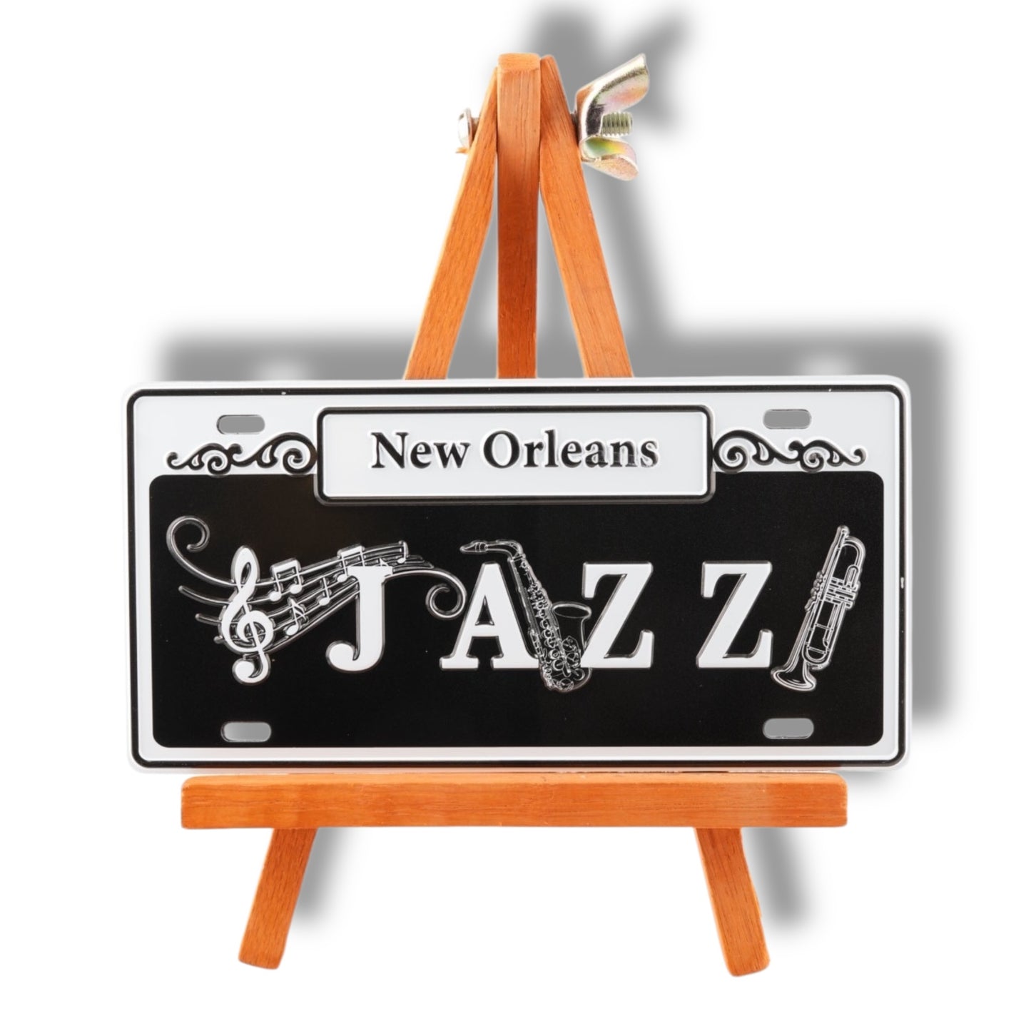 Jazz Music Metal Street Sign Magnet - Refrigerator Magnets - New Orleans Souvenir