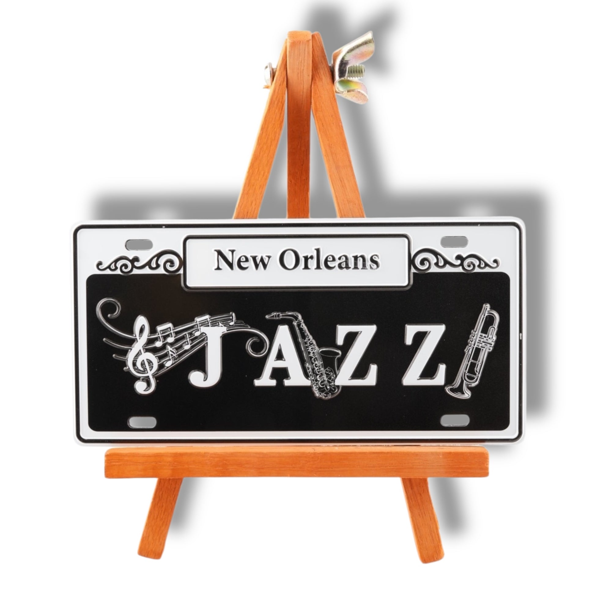 Jazz Music Metal Street Sign Magnet - Refrigerator Magnets - New Orleans Souvenir