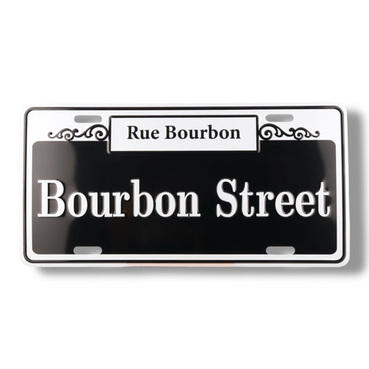 Bourbon Street License Plate - local art - Signs - New Orleans Souvenir