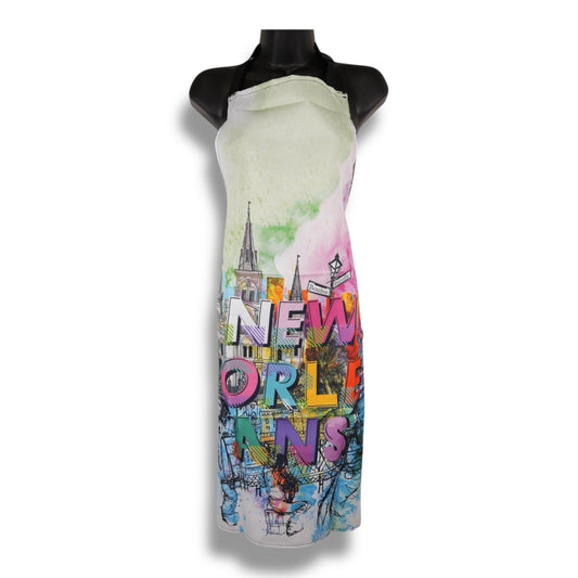 New Orleans Fun Colors Apron - local art - Aprons