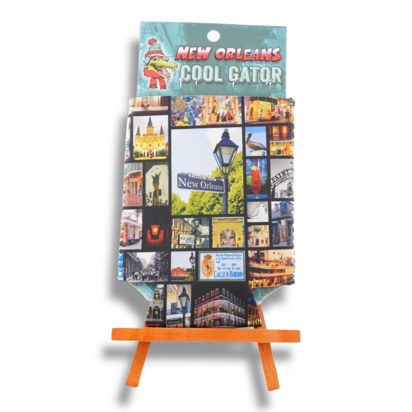 New Orleans Postcard Can Cooler - Bottle Sleeves & Coolers