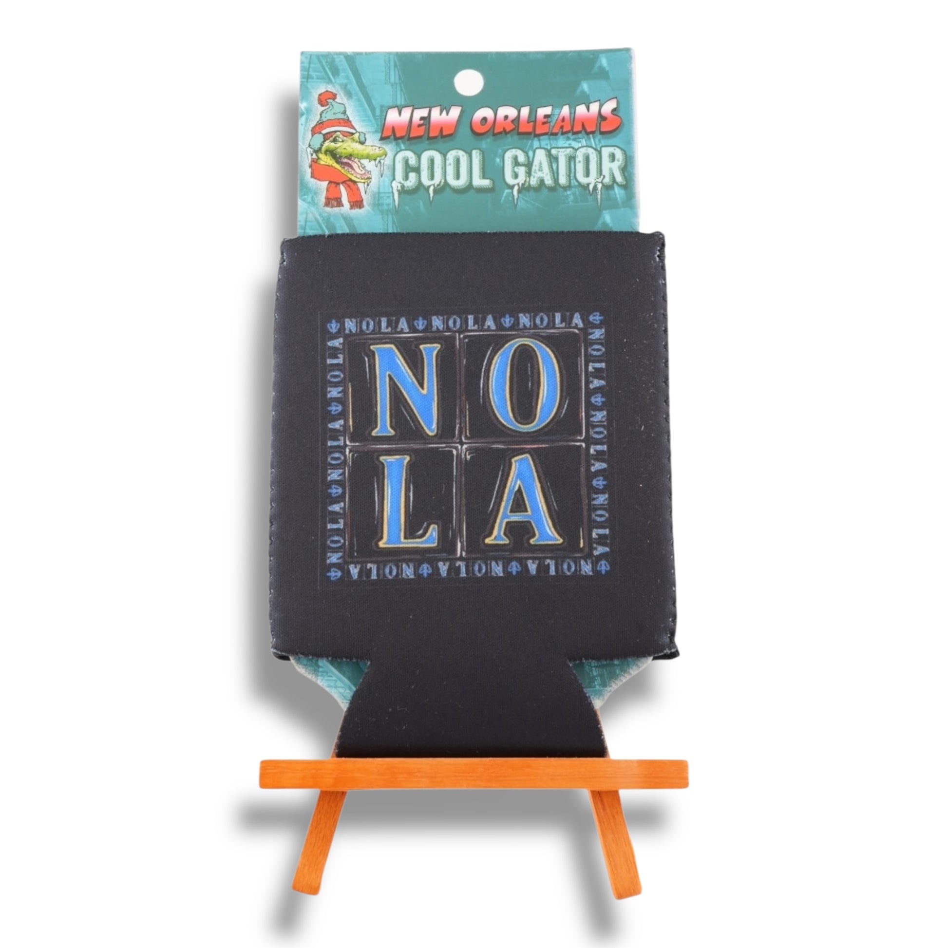 NOLA Black & Blue Can Cooler - Bottle Sleeves & Coolers - New Orleans Souvenir