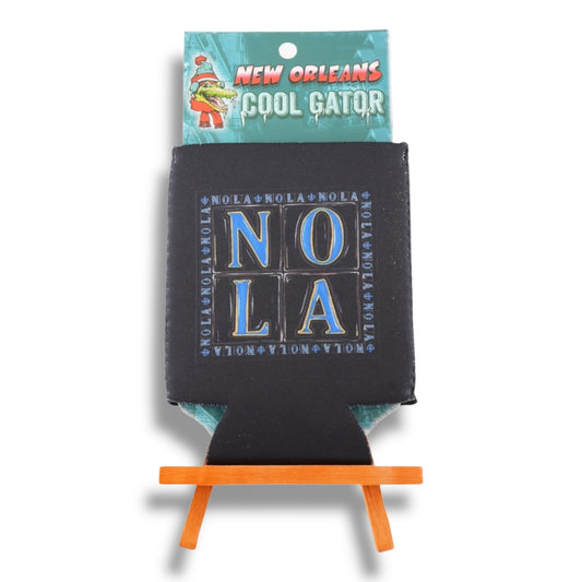 NOLA Black & Blue Can Cooler - Bottle Sleeves & Coolers - New Orleans Souvenir