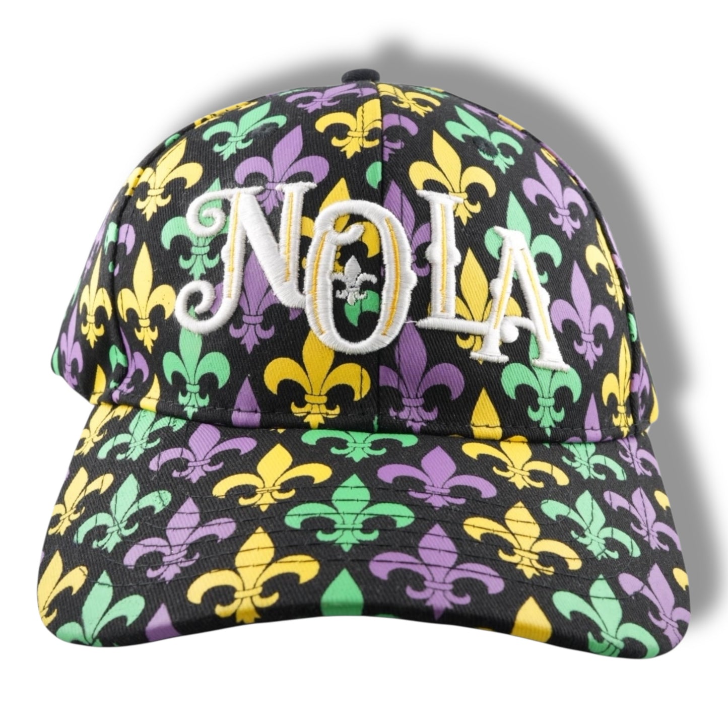 NOLA Mardi Gras Baseball Cap - Hats - New Orleans Souvenir
