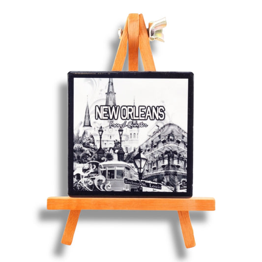 Saint Louis Cathedral Ceramic Magnet - Refrigerator Magnets - New Orleans Souvenir