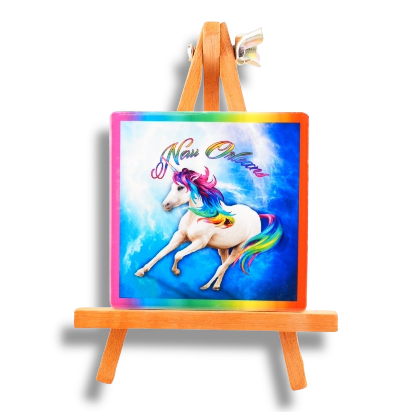 New Orleans Unicorn Ceramic Magnet - Refrigerator Magnets