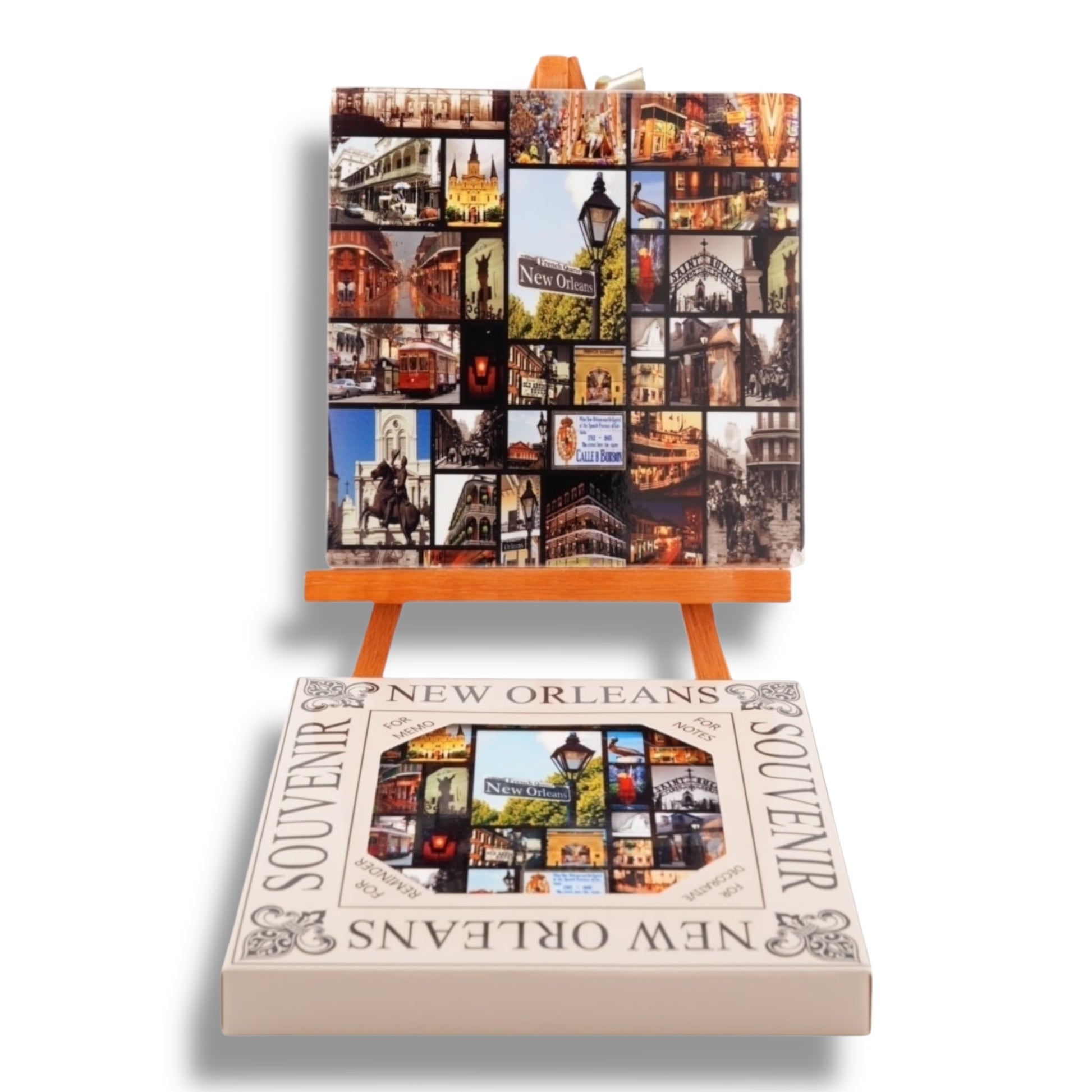 New Orleans Postcard Ceramic Coaster - local art - Coasters