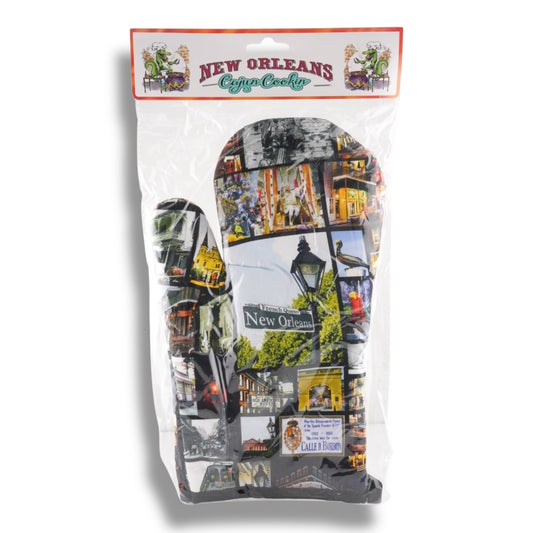 New Orleans Postcard Oven Mitt - Potholders & Oven Mitts