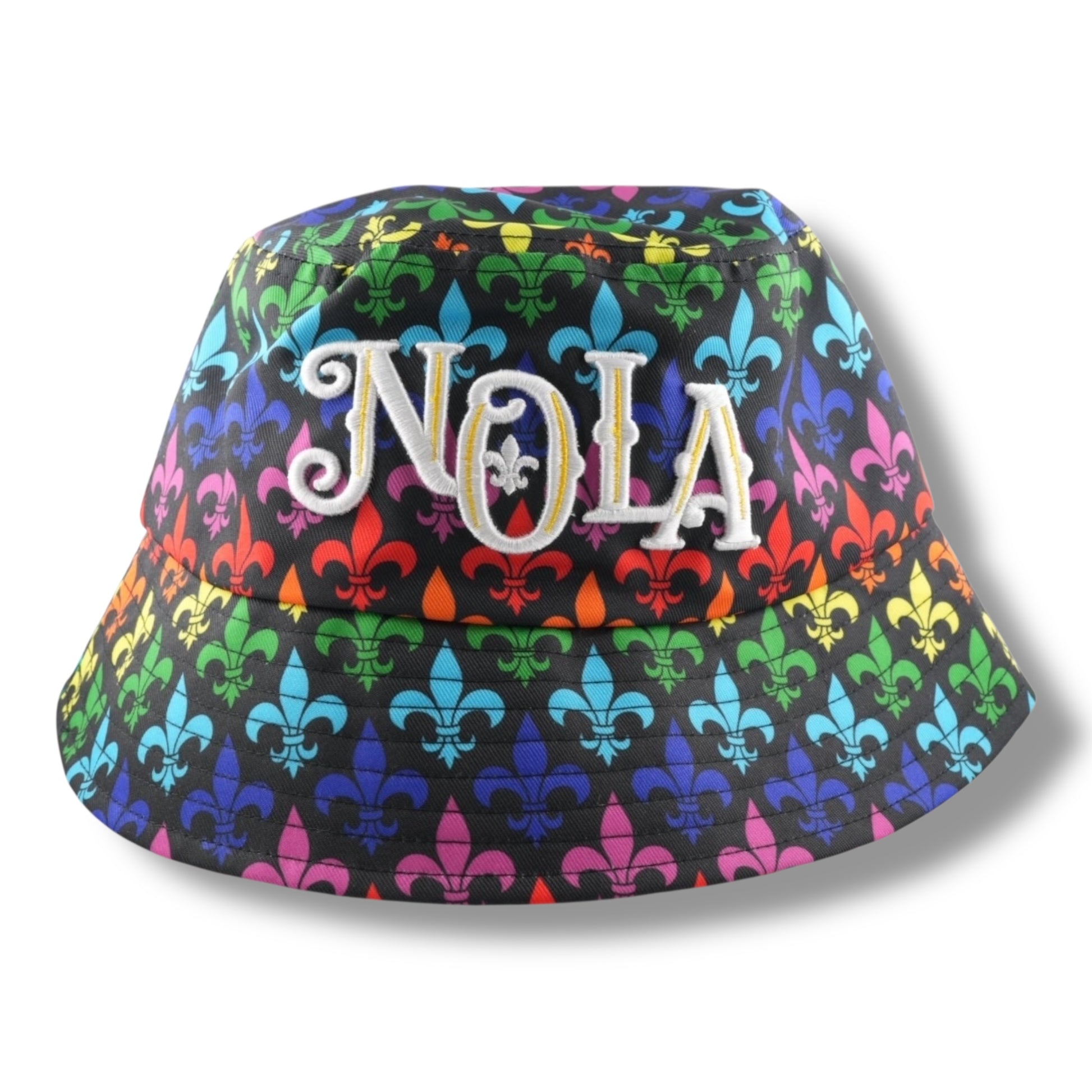 NOLA Rainbow Bucket Hat - durable - Hats - New Orleans Souvenir