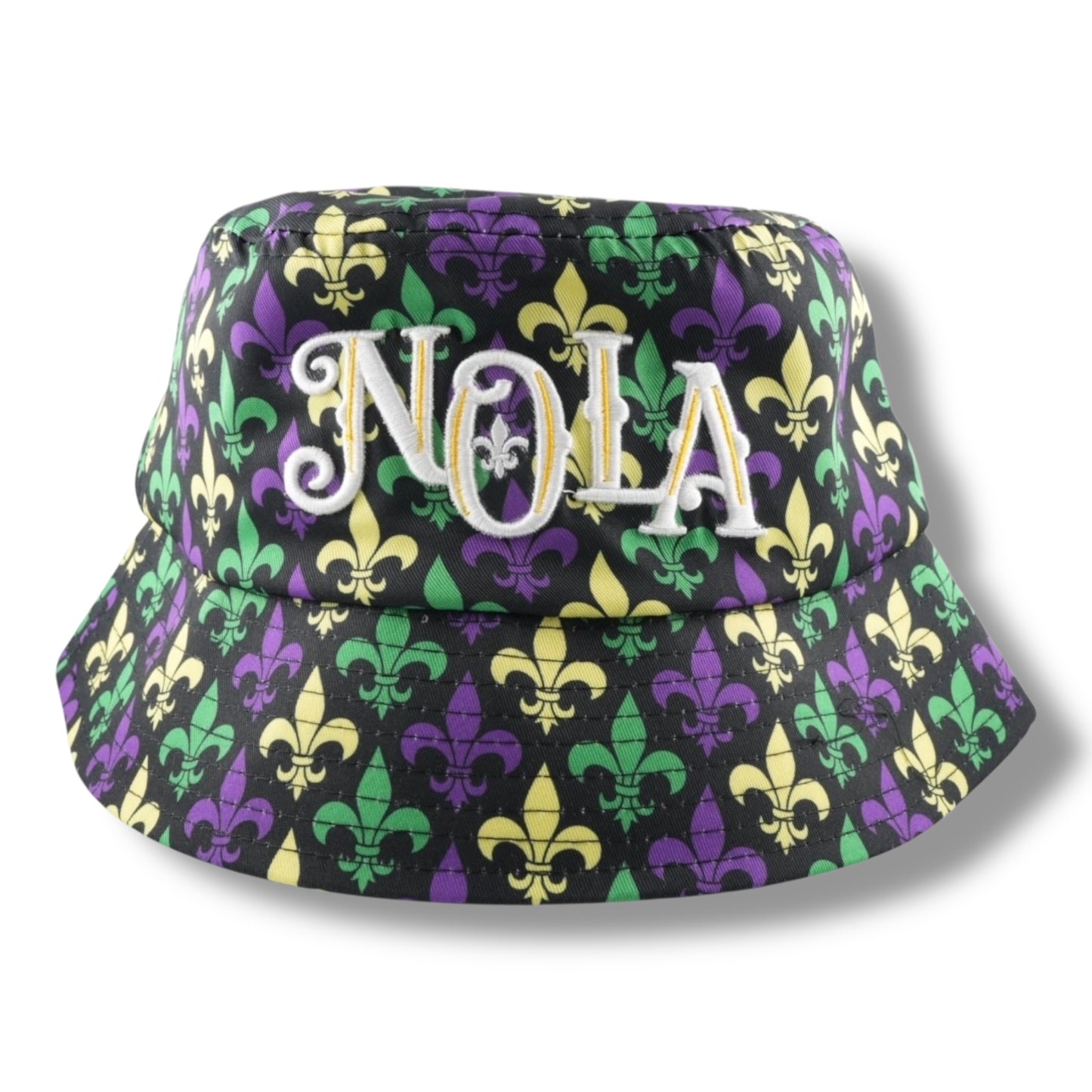 NOLA Mardi Gras Bucket Hat - Hats - New Orleans Souvenir