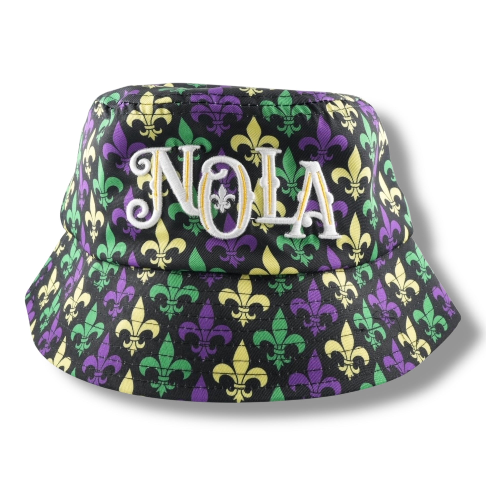 NOLA Mardi Gras Bucket Hat - Hats - New Orleans Souvenir