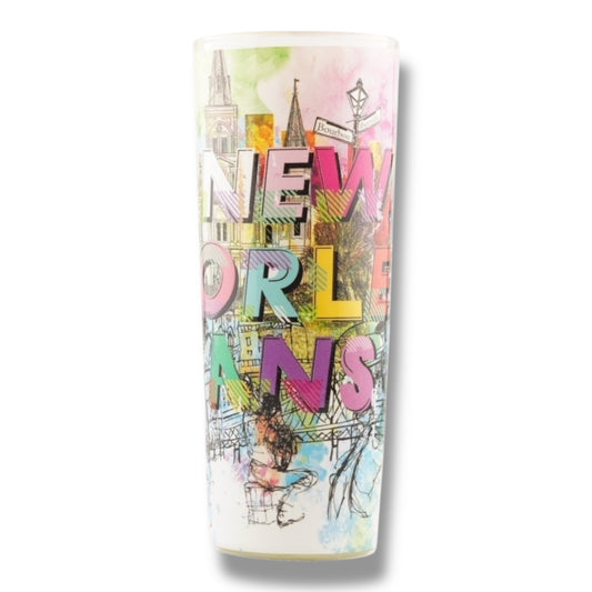New Orleans Fun Colors Tall Shot Glass - Shot Glasses