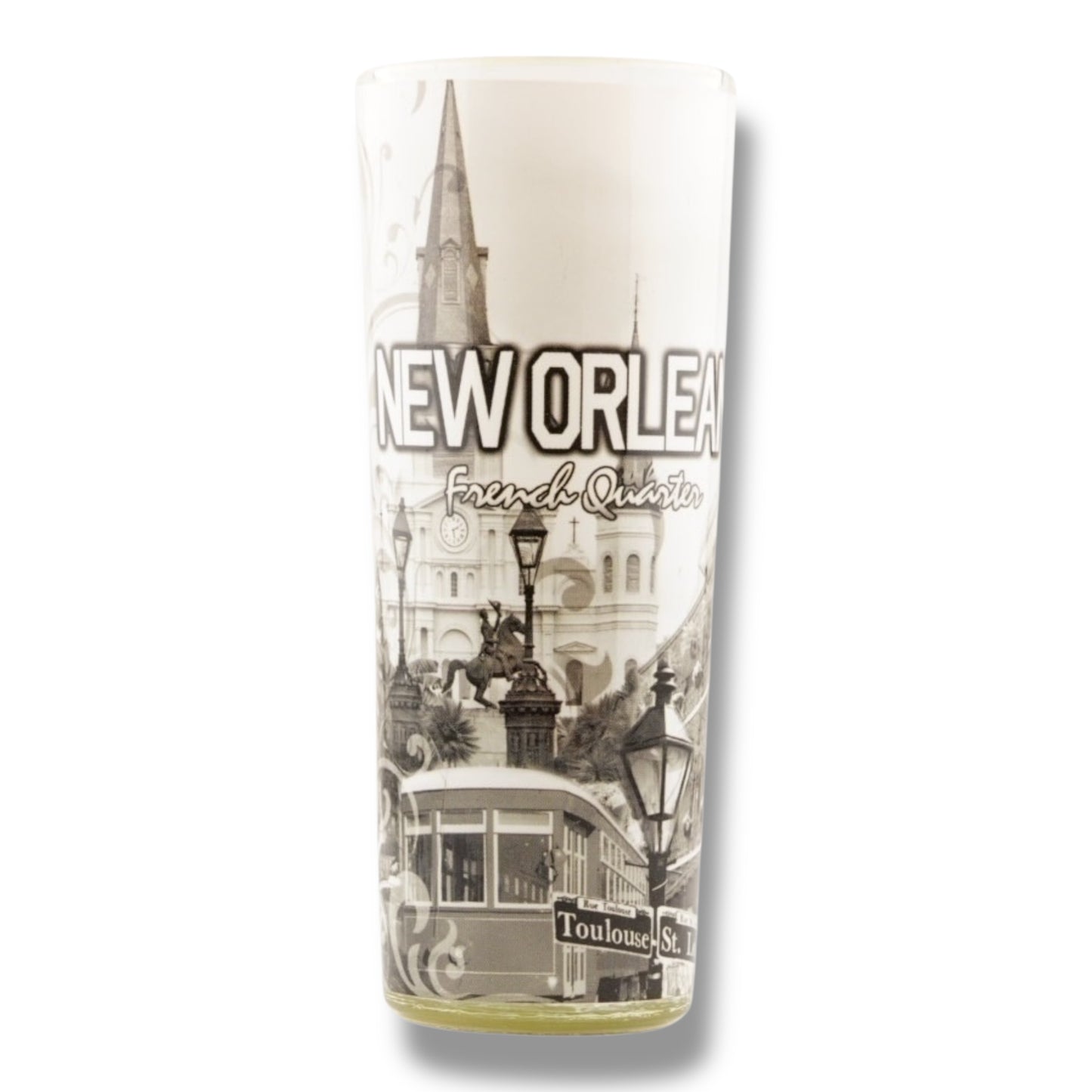 Saint Louis Cathedral Tall Shot Glass - Shot Glasses - New Orleans Souvenir