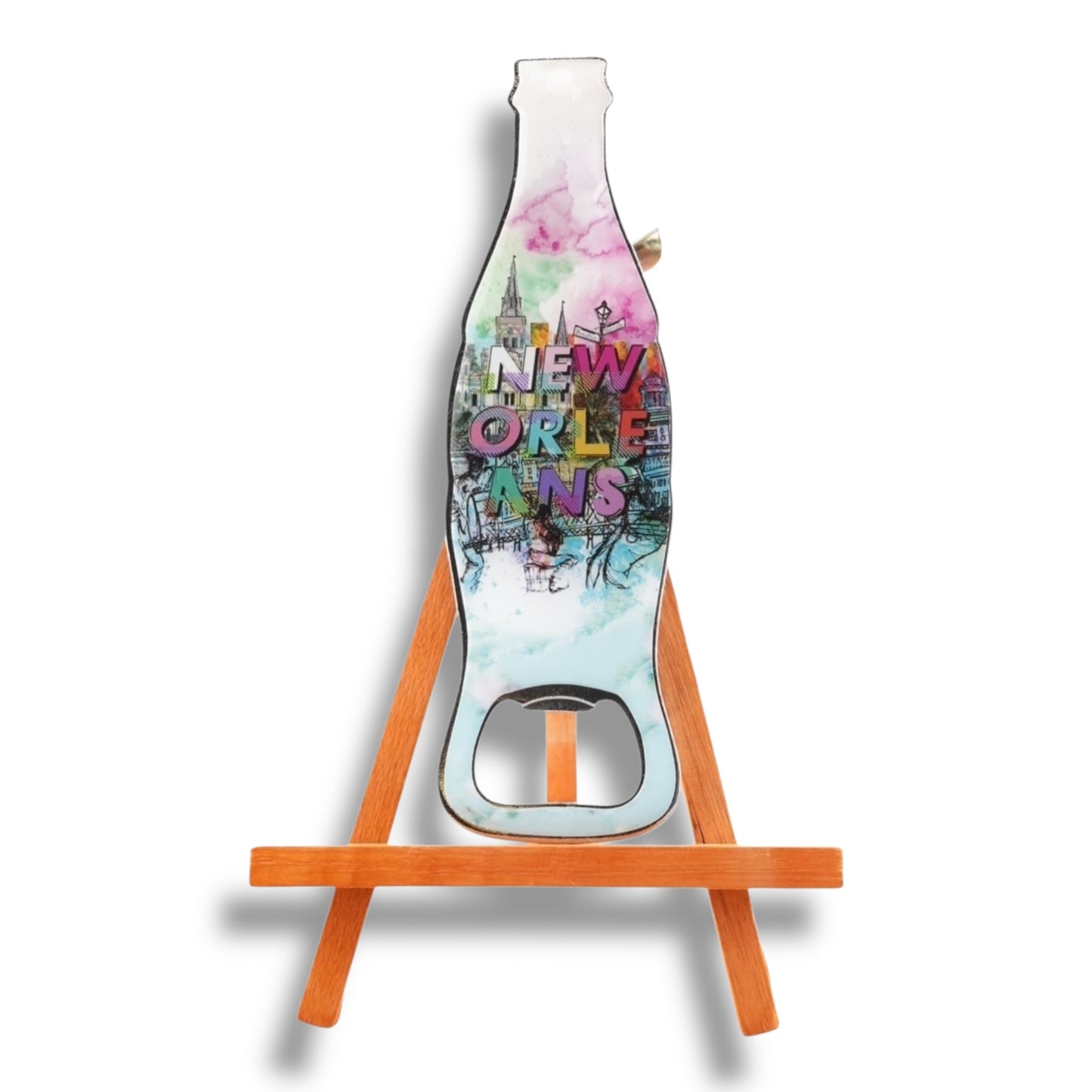 New Orleans Fun Colors Bottle-Shaped Opener - Bottle Openers