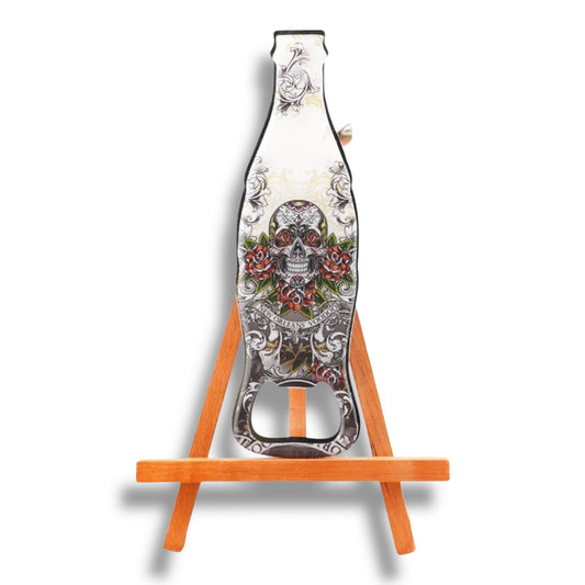 White Voodoo Skeleton Bottle-Shaped Opener - local art - Bottle Openers - New Orleans Souvenir