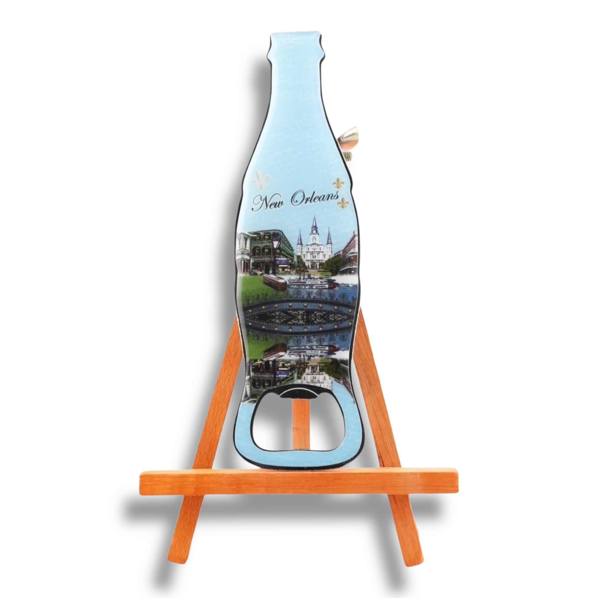 New Orleans Cityscape Bottle-Shaped Opener - local art - Bottle Openers