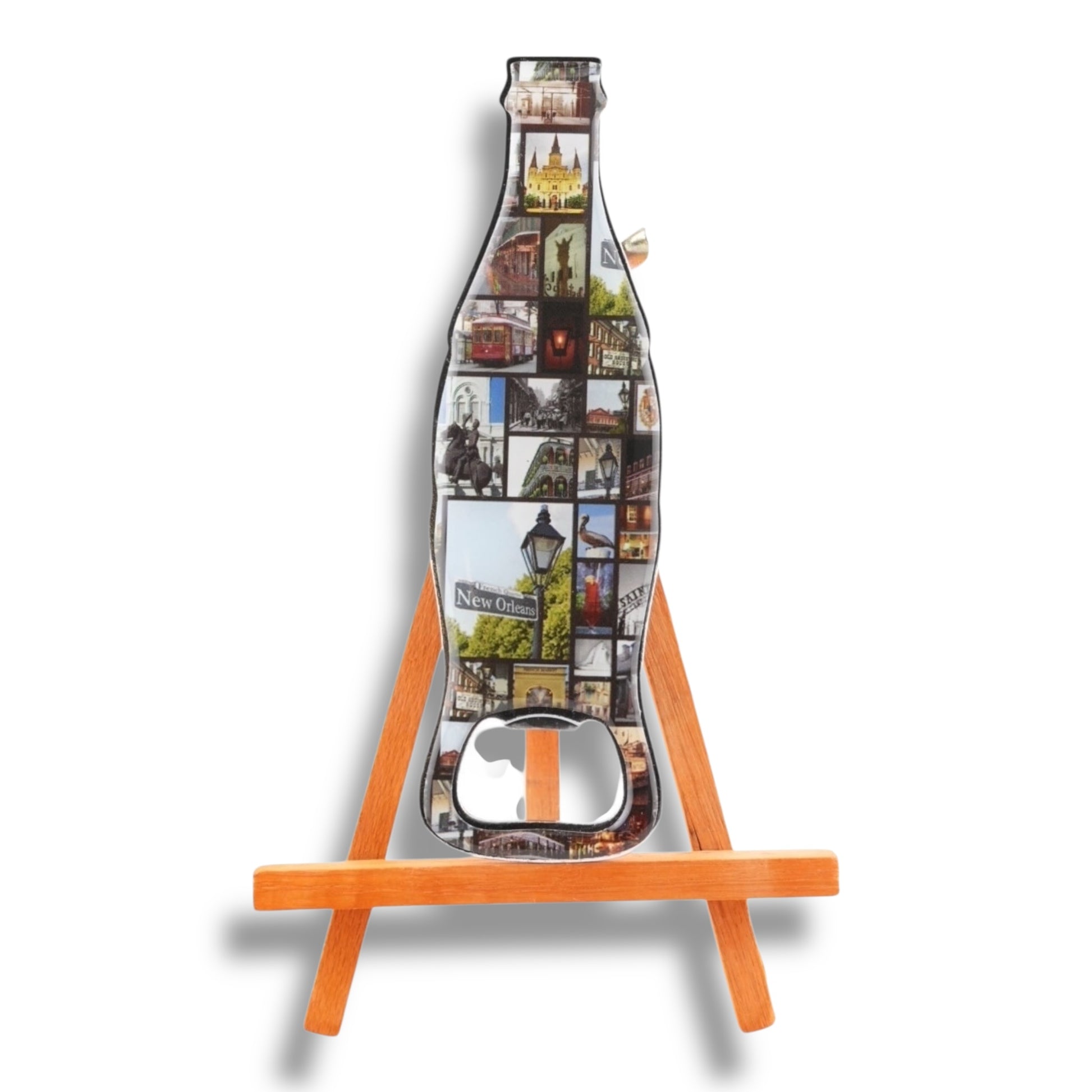 New Orleans Postcard Bottle-Shaped Opener - local art - Bottle Openers