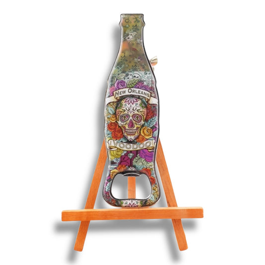 Green Voodoo Skeleton Bottle-Shaped Opener - Bottle Openers - New Orleans Souvenir