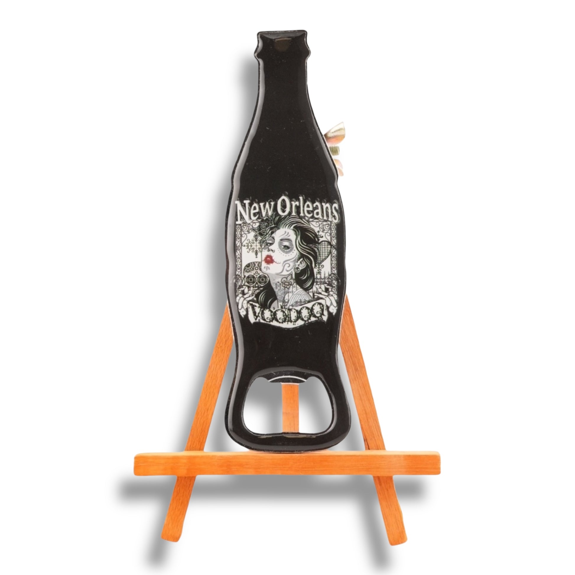 Voodoo Lady Bottle-Shaped Opener - local art - Bottle Openers - New Orleans Souvenir