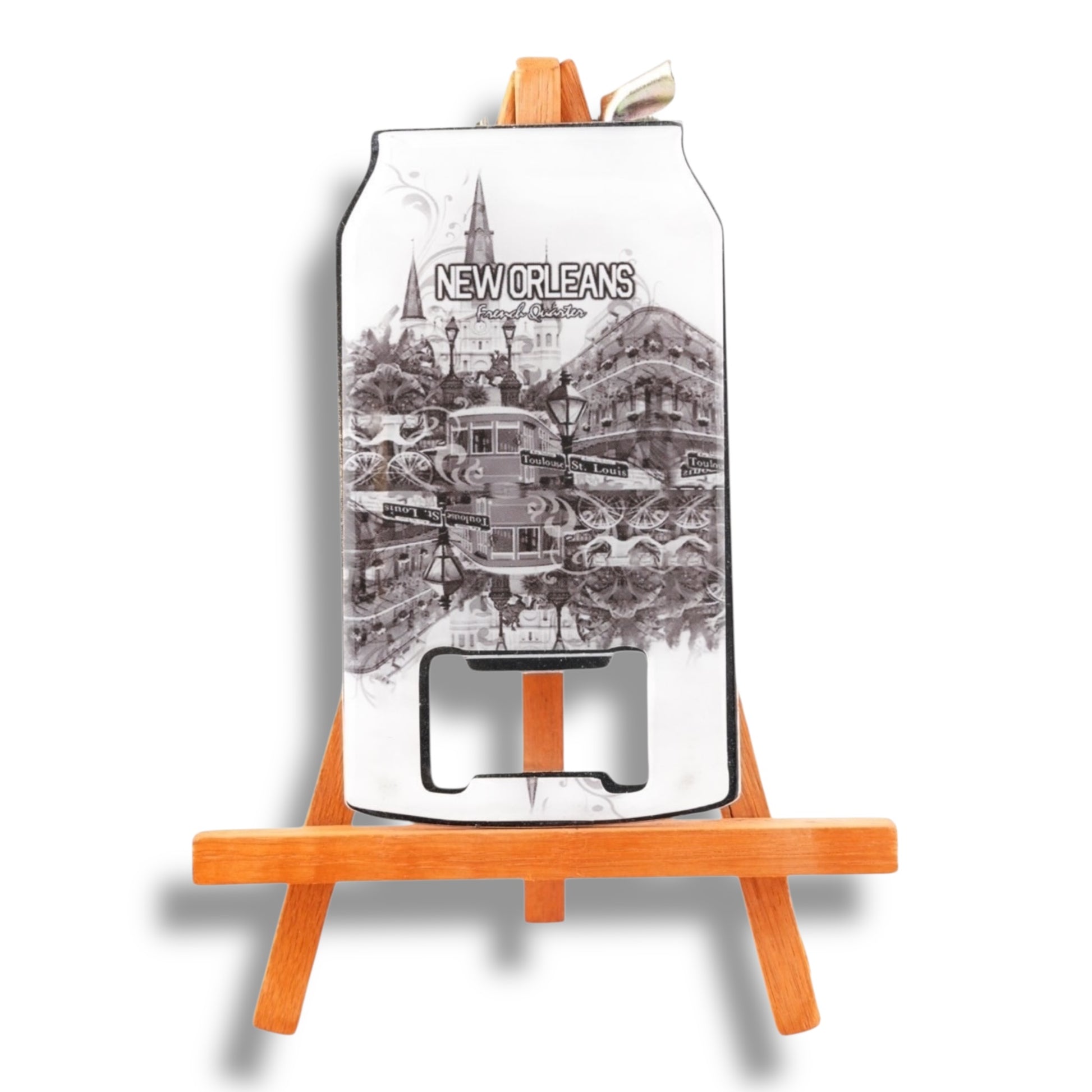 Saint Louis Cathedral Can-Shaped Opener - local art - Bottle Openers - New Orleans Souvenir