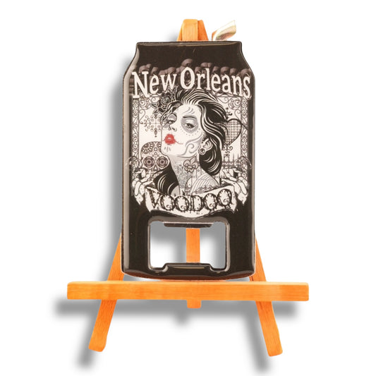 Voodoo Lady Can-Shaped Opener - Bottle Openers - New Orleans Souvenir