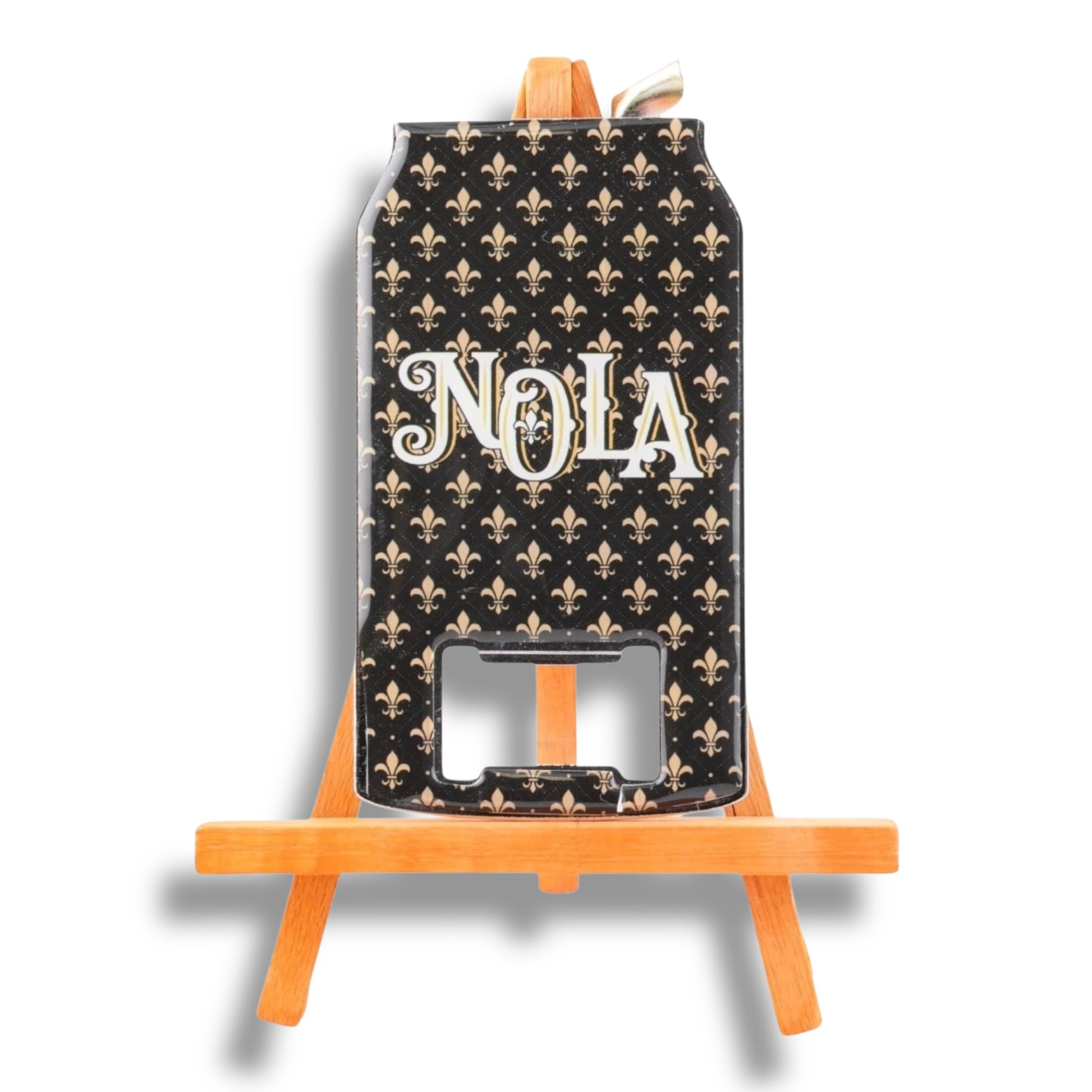 NOLA Black & Gold Can-Shaped Opener - local art - Bottle Openers - New Orleans Souvenir