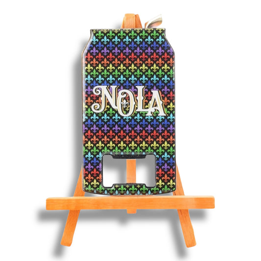 NOLA Rainbow Can-Shaped Opener - local art - Bottle Openers - New Orleans Souvenir