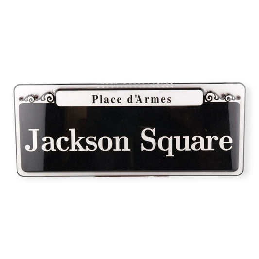 Jackson Square Wooden Street Sign Wall Decor - vibrant, colorful - Signs - New Orleans Souvenir