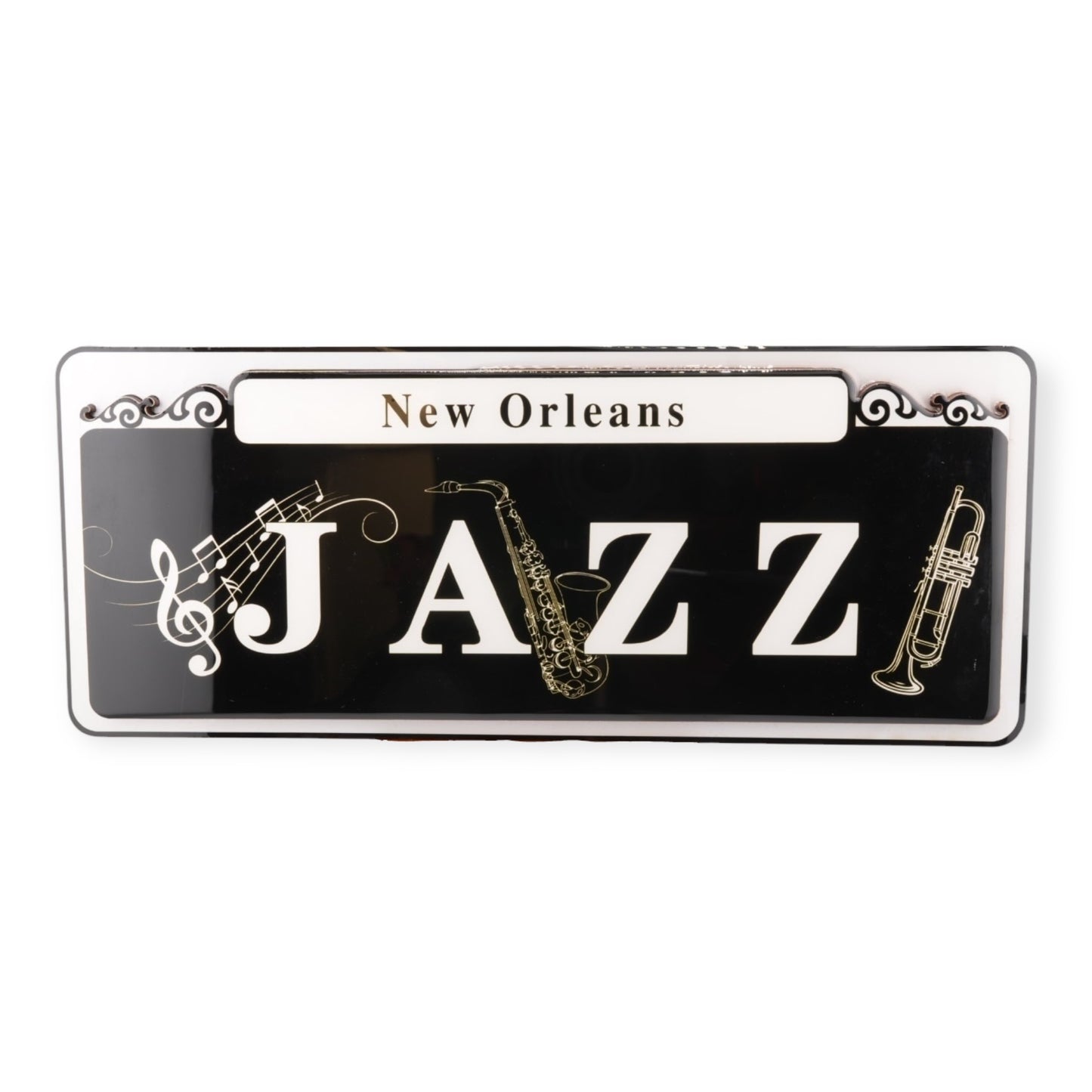 Jazz Music Wooden Street Sign Wall Decor - Signs - Local Art - Durable - New Orleans Souvenir