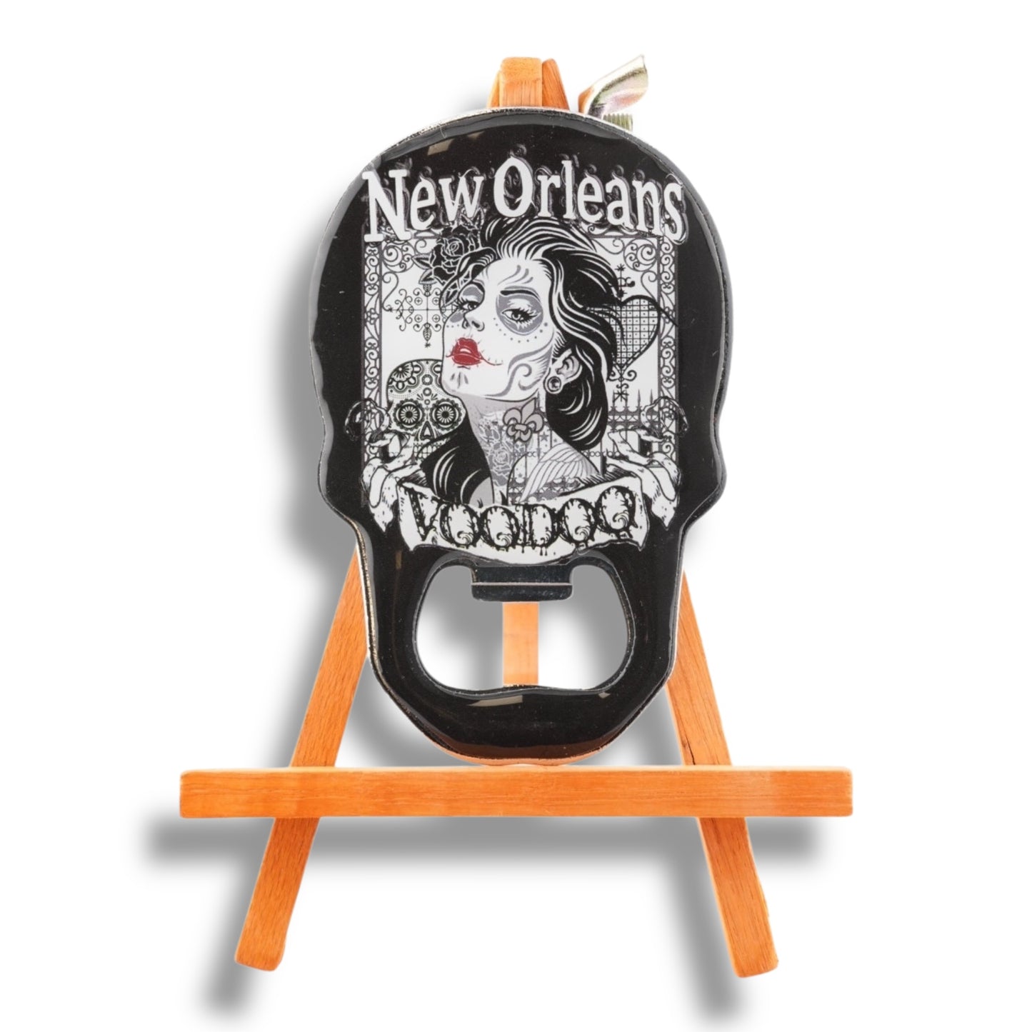 Voodoo Lady Skull-Shaped Opener - Bottle Openers - New Orleans Souvenir