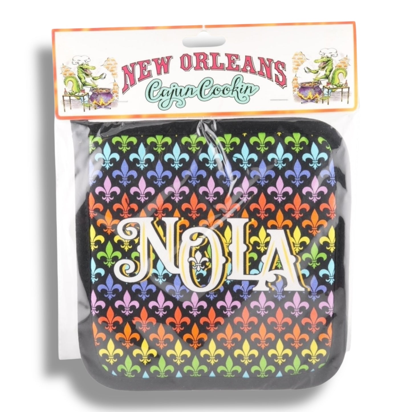NOLA Rainbow Pot Holder - Potholders & Oven Mitts - New Orleans Souvenir