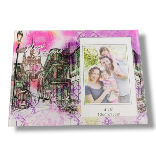 New Orleans Watercolor Cityscape Picture Frame - local art - Frames