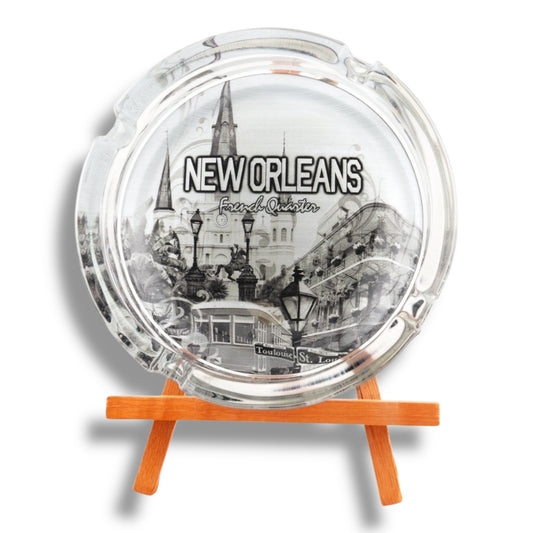 Saint Louis Cathedral Round Ashtray - local art - Ashtrays - New Orleans Souvenir