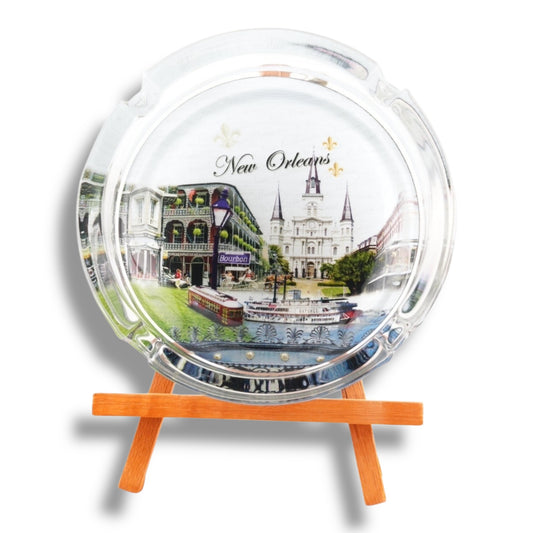 New Orleans Cityscape Round Ashtray - durable - Ashtrays