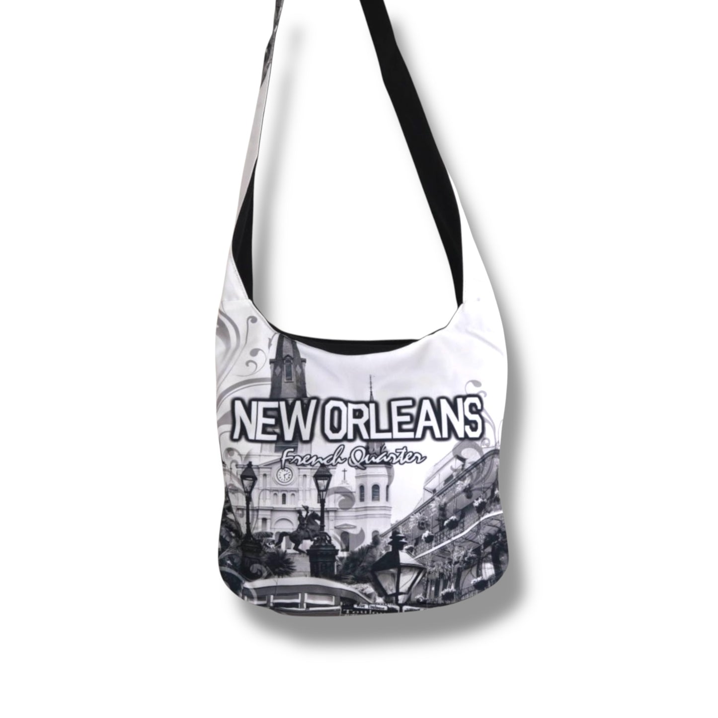 Saint Louis Cathedral Shoulder Bag - local art, durable - Tote Bags - New Orleans Souvenir