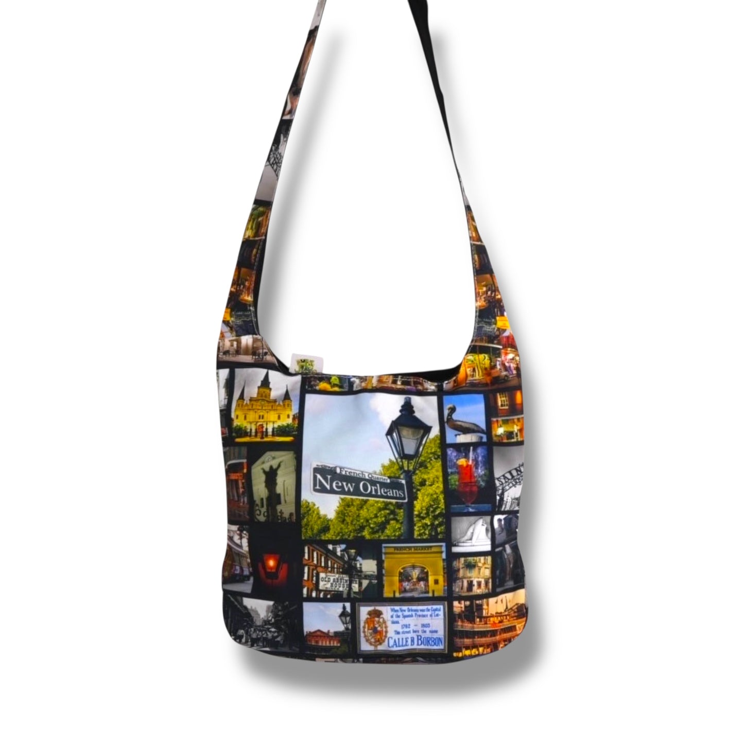 New Orleans Postcard Shoulder Bag - vibrant, colorful - Tote Bags