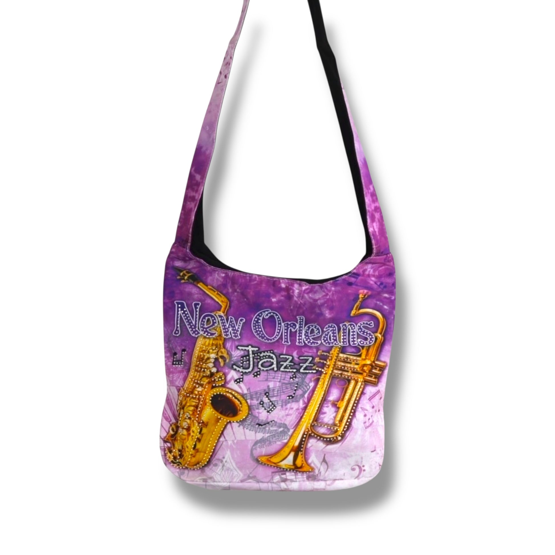 New Orleans Jazz Shoulder Bag - local art - Tote Bags